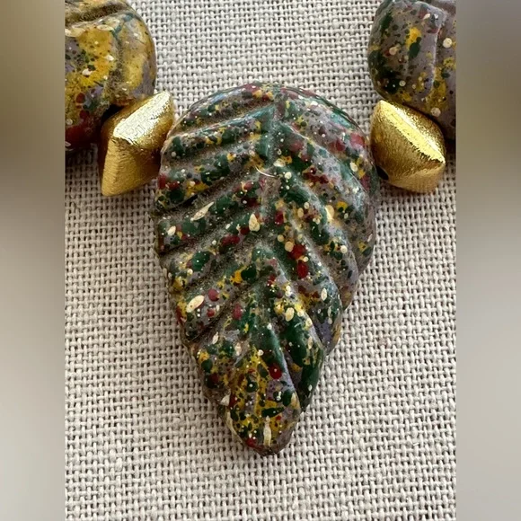 16 inch Adjustable African Inspired Choker Necklace - Picture 9 of 11